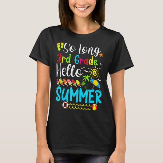 Lange derde graad Hallo zomerleraar Kind T-shirt (Voorkant)