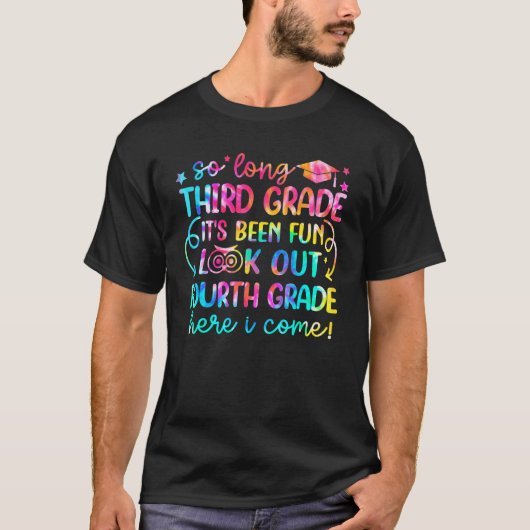 Lange derde klas Kijk uit de vierde klas hier. T-shirt (Voorkant)