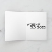 Lange Dode God - de Oude Goden van de Verering Feestdagen Kaart (Binnen)