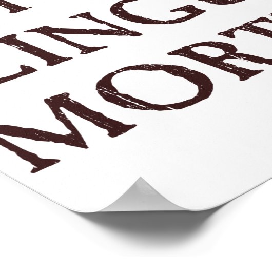 Lange dode talen - Latijn Poster (Hoek)