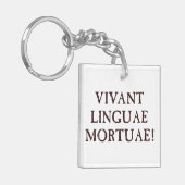 Lange dode talen - Latijn Sleutelhanger (Voorkant Links)