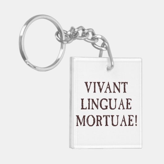 Lange dode talen - Latijn Sleutelhanger (Voorkant Links)