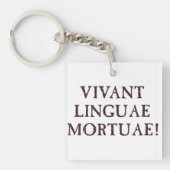 Lange dode talen - Latijn Sleutelhanger (Voorkant)