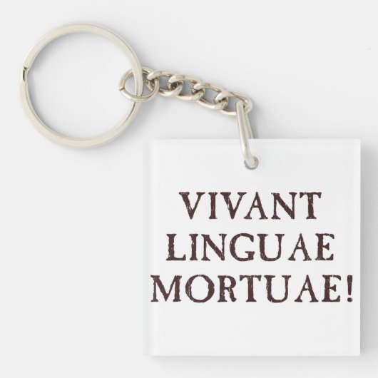 Lange dode talen - Latijn Sleutelhanger (Voorkant)