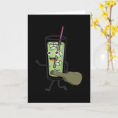 Lange Drink Kaart (Gele Bloem)