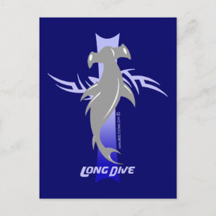 Lange duik: Hammerhead Briefkaart