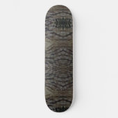 Lange-ear Uil Veren Patroon Skateboard (Voorkant)