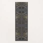 Lange-ear Uil Veren Patroon Yoga Mat (Voorkant)