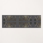 Lange-ear Uil Veren Patroon Yoga Mat (Voorkant (horizontaal))