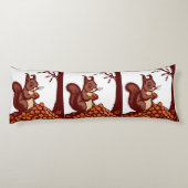🐿️ Lange Eekhoorn Kussen voor Herfst (Achterkant)