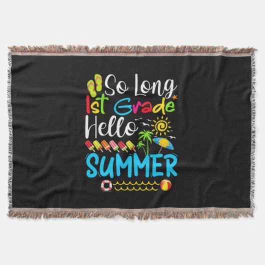 Lange eerste graad Hallo zomerdag op school. Deken (Voorkant)