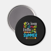 Lange eerste graad Hallo zomerdag op school. Magneet (Voorkant / Achterkant)