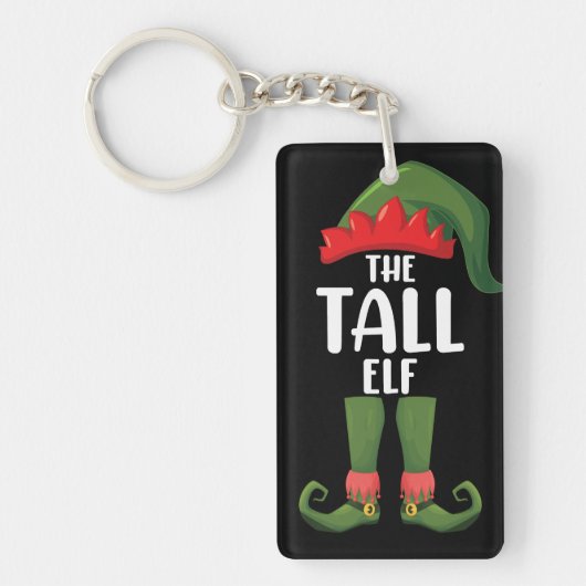 Lange Elf bijpassende gezinskerst Sleutelhanger (Voorkant)