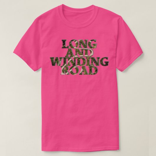 LANGE EN KRONKELENDE WEG T-SHIRT (Design voorkant)