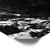 Lange en witte wolken over de bergen poster (Hoek)