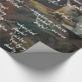 Lange Engelse klaslokalen Poster Poetry Mood Words Cadeaupapier (Hoek)