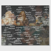 Lange Engelse klaslokalen Poster Poetry Mood Words Cadeaupapier (Vlak)