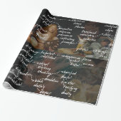 Lange Engelse klaslokalen Poster Poetry Mood Words Cadeaupapier (Uitgerold)