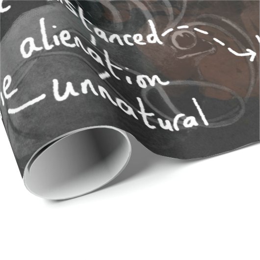 Lange Engelse klaslokalen Poster Poetry Mood Words Cadeaupapier (Rol Hoek)