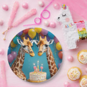 **"Lange feesten: een Giraffe verjaardagsbash"** Papieren Bordje (Feest)