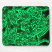 Lange gebogen lijnen die ster vormen op groen meta muismat (Voorkant)