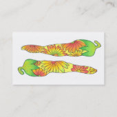 Lange gele paprika's visitekaartsjabloon visitekaartje (Achterkant)