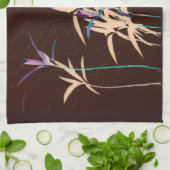 Lange gestemte bladeren theedoek (Gevouwen)