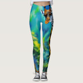 Lange Giraffe in de Bomen Leggings (Voorkant)