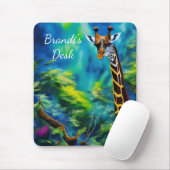 Lange Giraffe in de Bomen Muismat (Met muis)