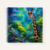 Lange Giraffe in het Trees Spiral Notitieboek (Voorkant)