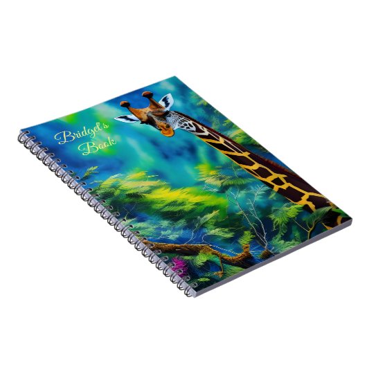 Lange Giraffe in het Trees Spiral Notitieboek (Rechterzijde)