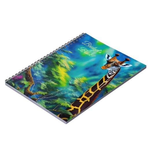 Lange Giraffe in het Trees Spiral Notitieboek (Linkerzijde)