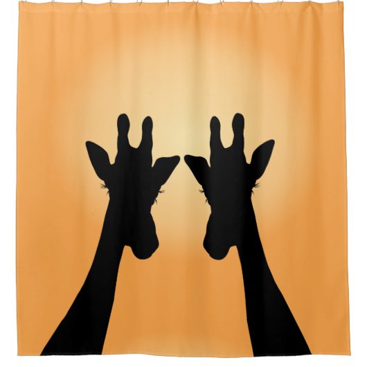 Lange Giraffes Douchegordijn (Voorkant)