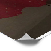 Lange haarreflectie in spiegel poster (Hoek)