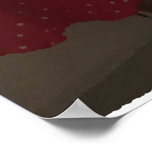 Lange haarreflectie in spiegel poster (Hoek)