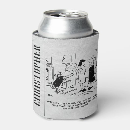 Lange haarstijl Geen haircut- of haarstijl Blikjeskoeler (Blikje Voorkant)