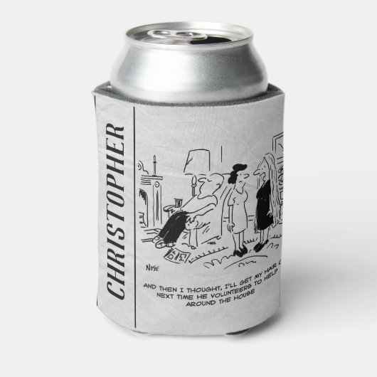 Lange haarstijl Geen haircut- of haarstijl Blikjeskoeler (Blikje Achterkant)