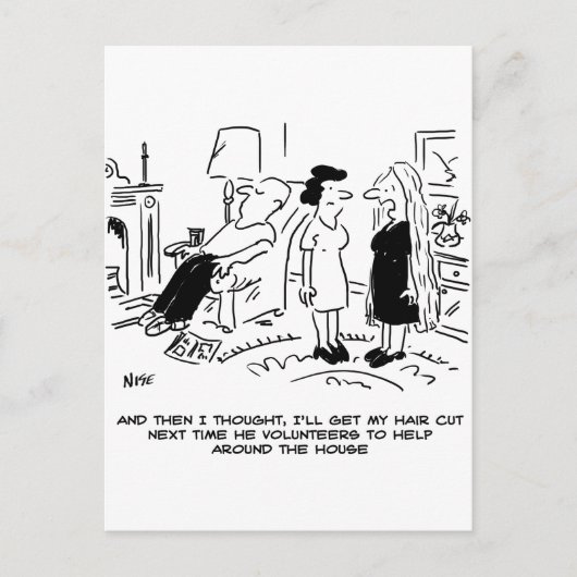 Lange haarstijl Geen haircut- of haarstijl Briefkaart (Voorkant)