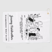 Lange haarstijl Geen haircut- of haarstijl Golfhanddoek (Horizontaal)