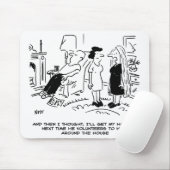 Lange haarstijl Geen haircut- of haarstijl Muismat (Met muis)