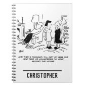 Lange haarstijl Geen haircut- of haarstijl Notitieboek (Voorkant)