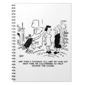 Lange haarstijl Geen haircut- of haarstijl Notitieboek (Voorkant)