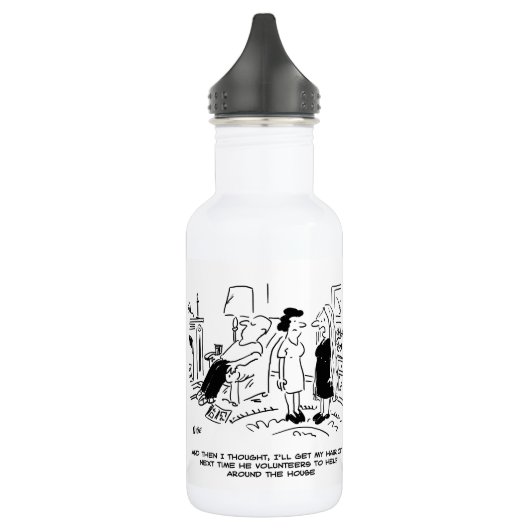 Lange haarstijl Geen haircut- of haarstijl Waterfles (Links)