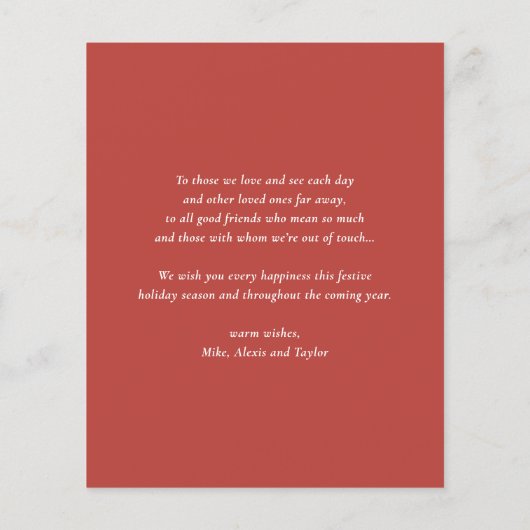 Lange Haired Chihuahua Happy Howlidays Kaart (Achterkant)