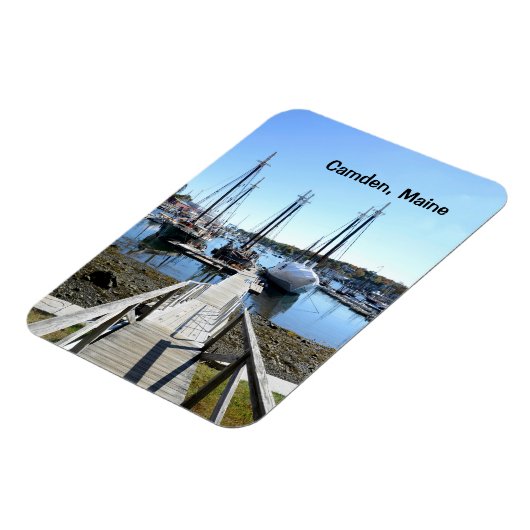 lange haven in Camden, Maine Magneet (Linkerzijde)