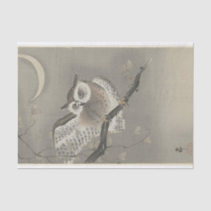 Lange havermout in Ginkgo door Ohara Koson Tissuepapier