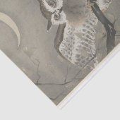 Lange havermout in Ginkgo door Ohara Koson Tissuepapier (Detail)