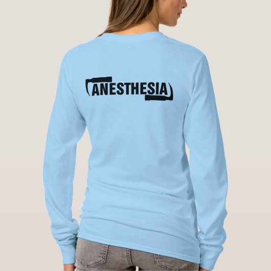 Lange hoes Anesthesie Logo T-shirt (Achterkant)