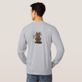 Lange hoes Basic k9-verbindingsstuk T-shirt (Achterkant volledig)