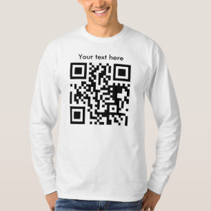 Lange hoes, gemonteerd (aangepaste tekst) t-shirt